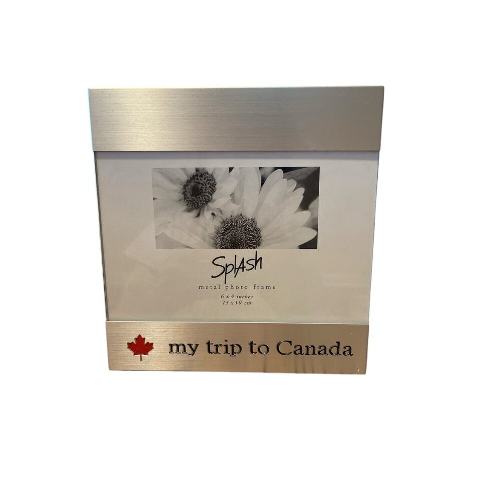 NWT Splash Metal 6X4 My Trip To Canada  ‎ Photo Frame
